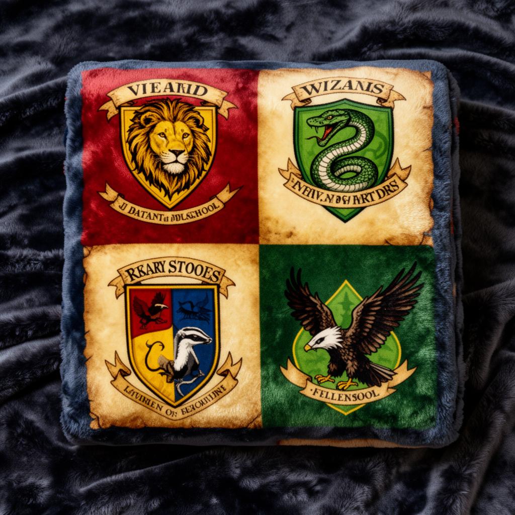 Four Houses Collage Throw