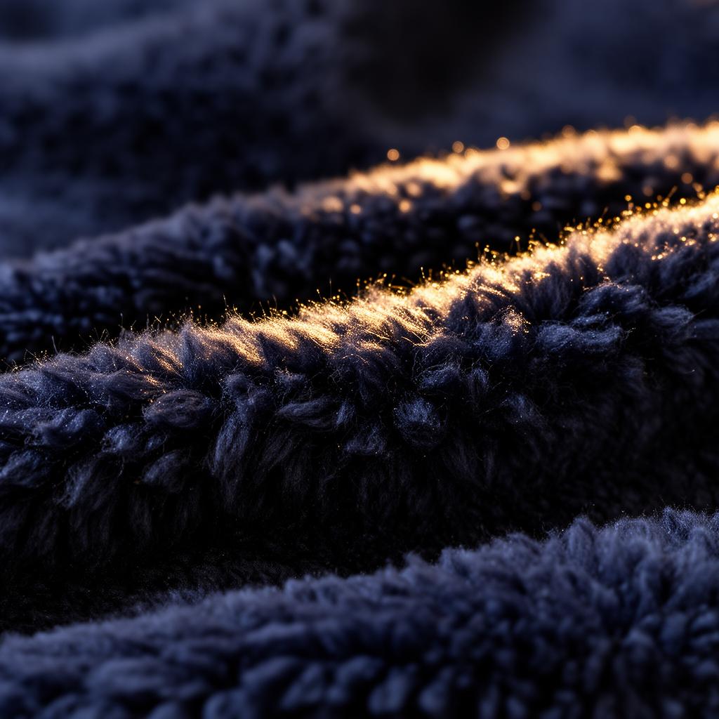Sherpa fabric macro